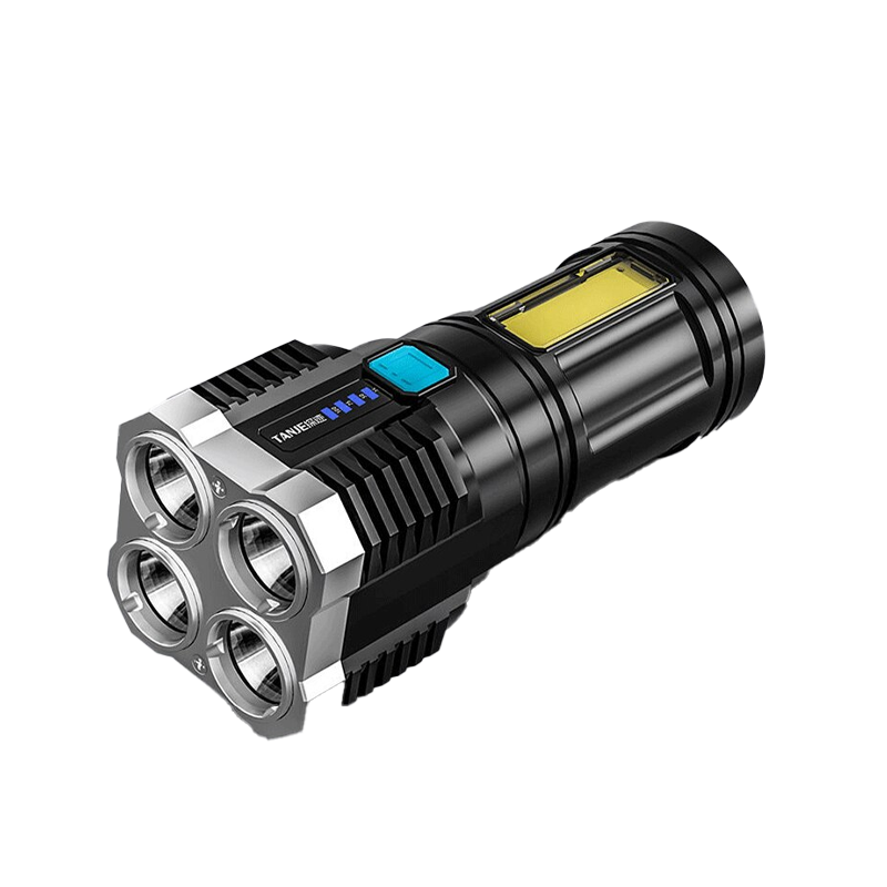 Household Five-core Portable Flashlight